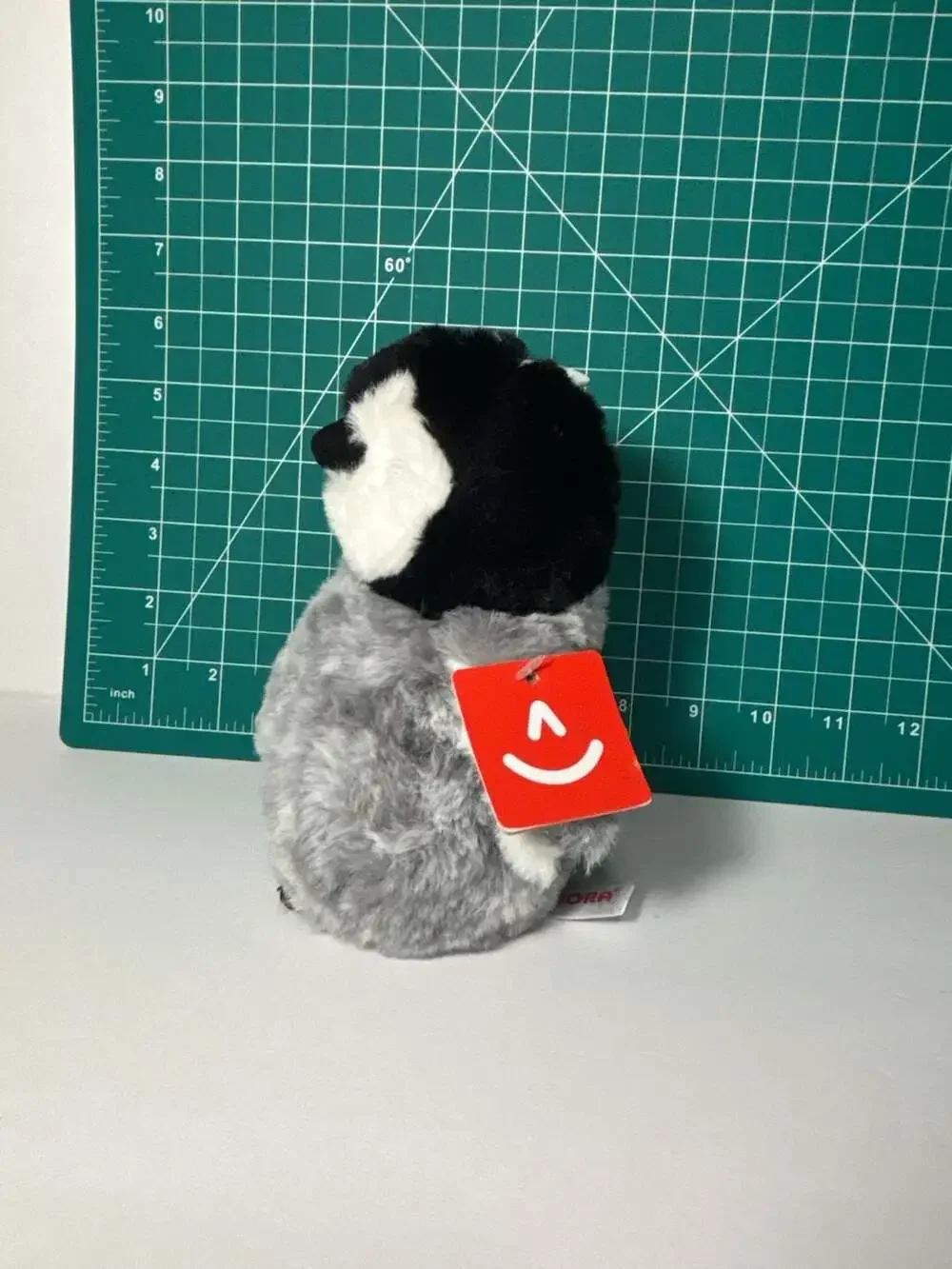 Aurora Pom Pom Grey Penguin 9 Inch Plush Stuffed Animal Toy